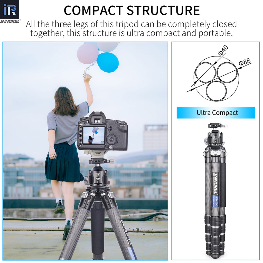 INNOREL KT405C ultra compact tripod perfect for travel photography
