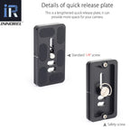 L54"s quick release plate with standard 1/4" screw