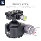 L54 tripod ballhead has a knob to get the damping
