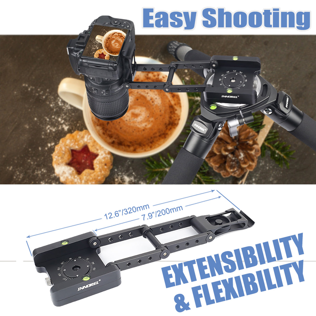 MH5 can achieve vertical shooting with a maximum unfolded length of 320mm