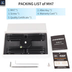 INNOREL MH7 package contents aluminum alloy mini desktop tripod 2 allen key warranty card quality certificate screw