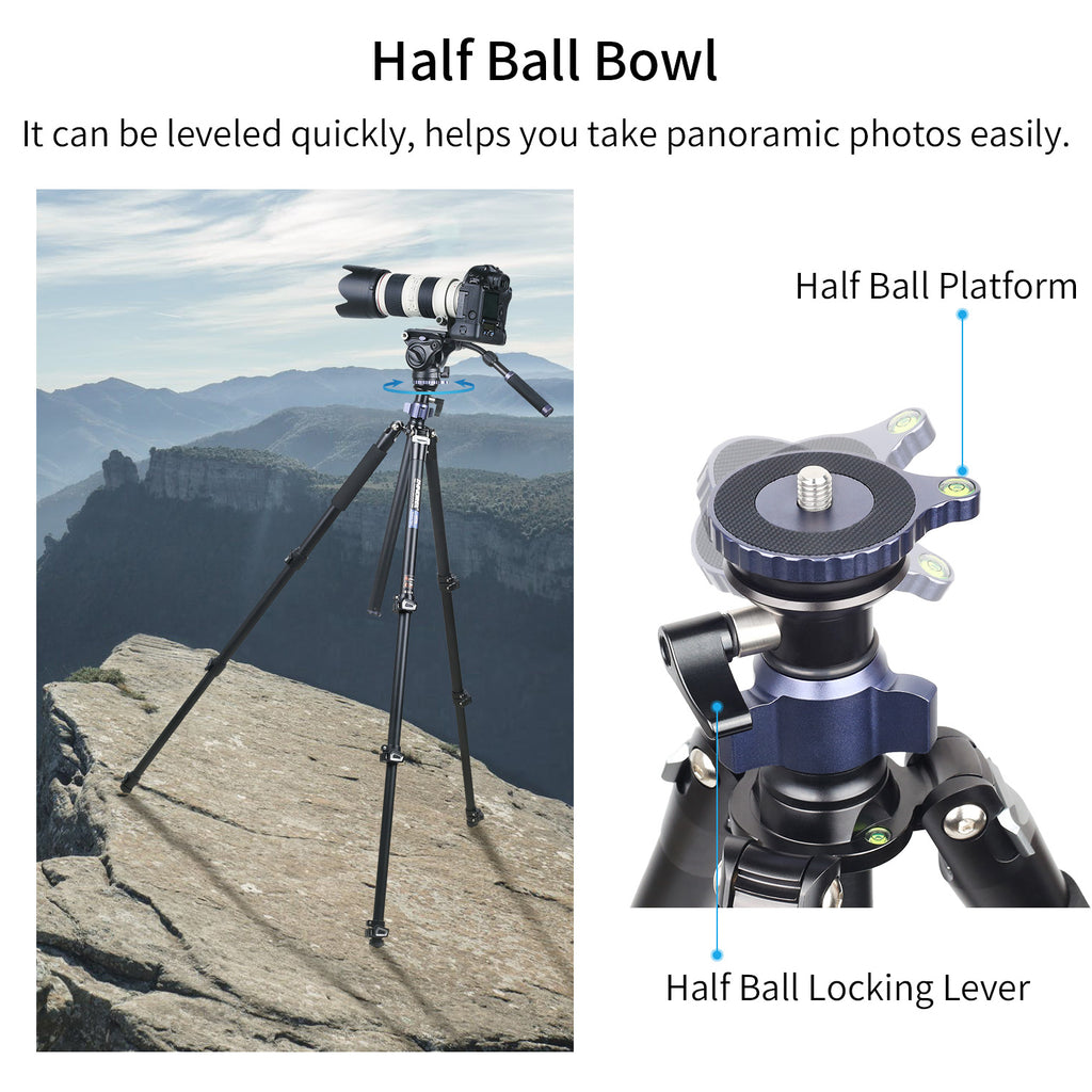 MT70 has a half ball plarform to achieve level quickly