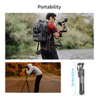 MT70C tripod&monopod and F60 fluid head folding length 62cm