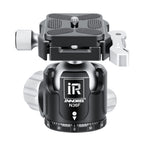 INNOREL N36F/N44F/N52F Silvery Quick Locking Low Profile Tripod Ball Head with 2 Plates