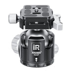 INNOREL N36F/N44F/N52F Silvery Quick Locking Low Profile Tripod Ball Head with 2 Plates
