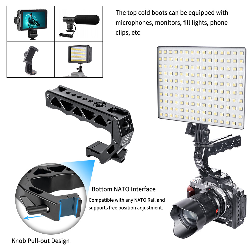 INNOREL NH130 Top Handle and NATO Rail Kit, Comfort Ergonomic CNC Aluminum Alloy Grip Application scenario