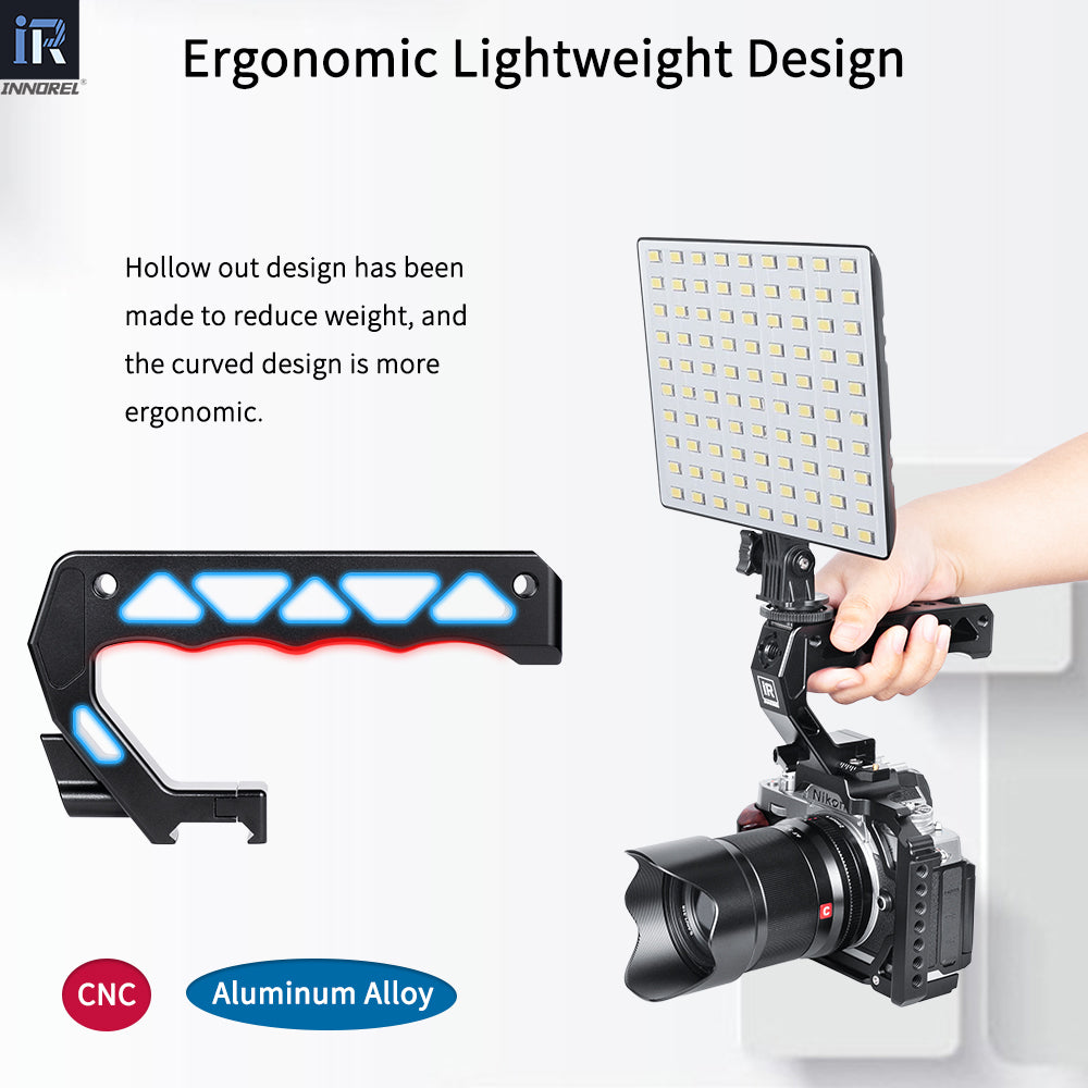 Ergonomic Lightweight Design INNOREL NH130 Top Handle and NATO Rail Kit, Comfort Ergonomic CNC Aluminum Alloy Grip