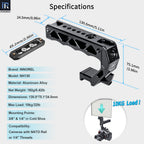 Comfort Ergonomic CNC Aluminum Alloy Grip,  Hollowed-out Design Cheese Grip, Top Handle and NATO Rail Kit