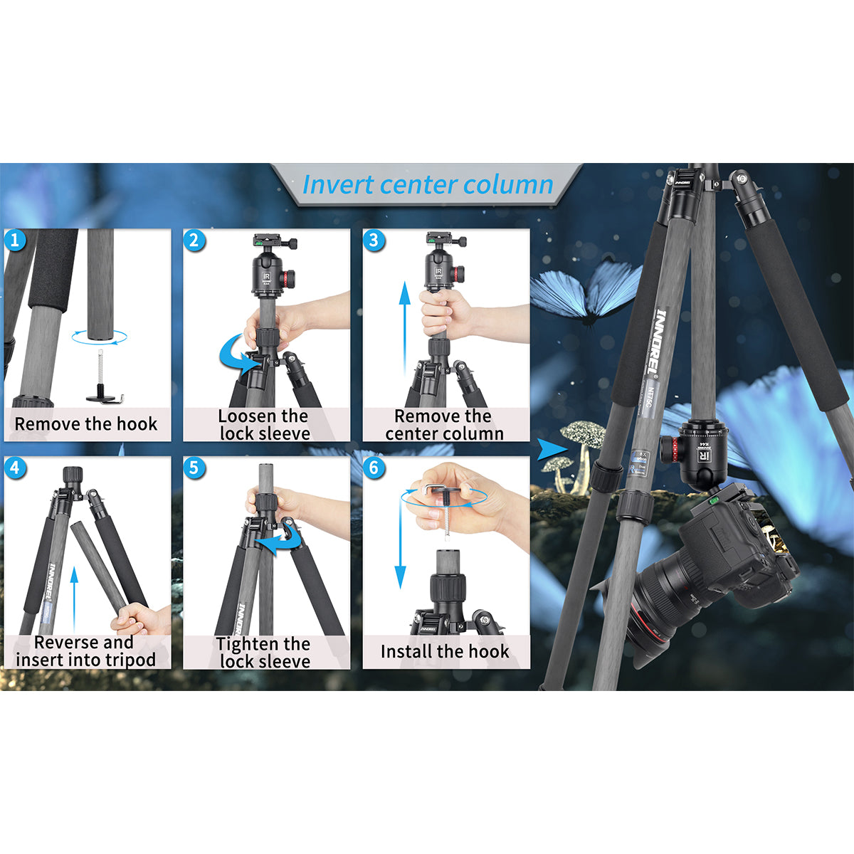Carbon Fiber Tripod INNOREL NT75C