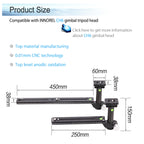 Long Focus Telephoto Lens Bracket Lengthened Quick Release Plate Camera Clamping Pillar For Arca Swiss Tripod Head Bird Watching