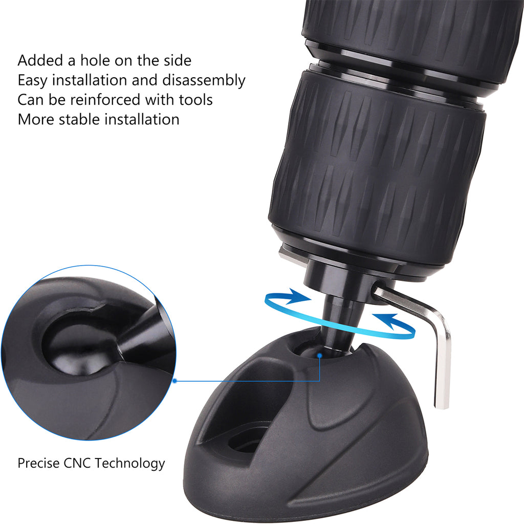 RP60 is easy to install on tripod legs