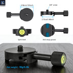 INNOREL RS36 360mm Multi-Purpose Dual Dovetail Long Quick Release Extender Rail Sliding Plate with 2 Clamp Holders for Camera Tripod Ballhead