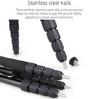 RT50 has 3 stainless steel nails to grip the ground tightly