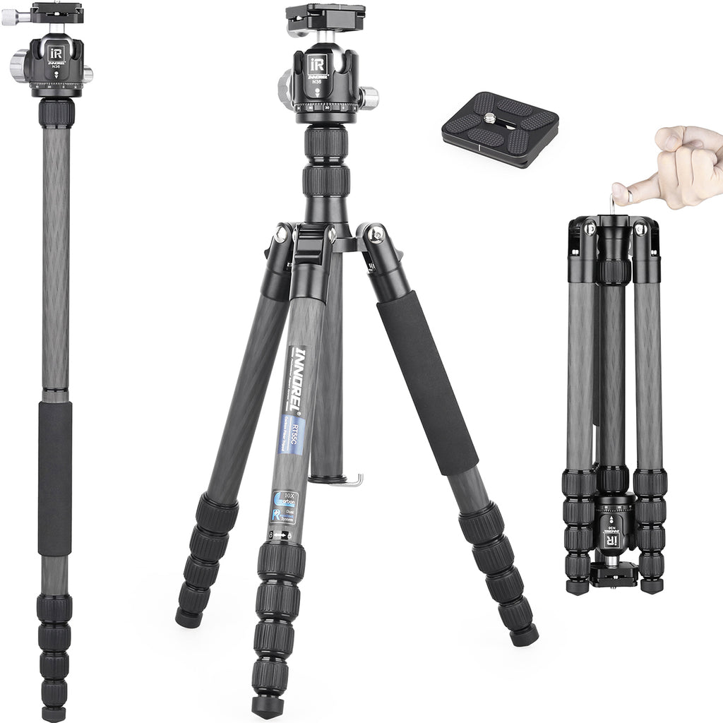 INNOREL RT55C professional carbon fiber tripod with N36 low profile ball head