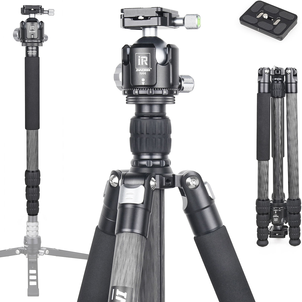 Carbon Fiber Camera Tripod Monopod INNOREL RT75C
