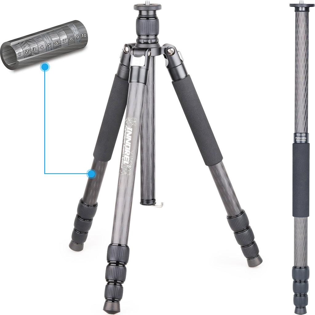 Carbon Fiber Camera Tripod Monopod INNOREL RT75C