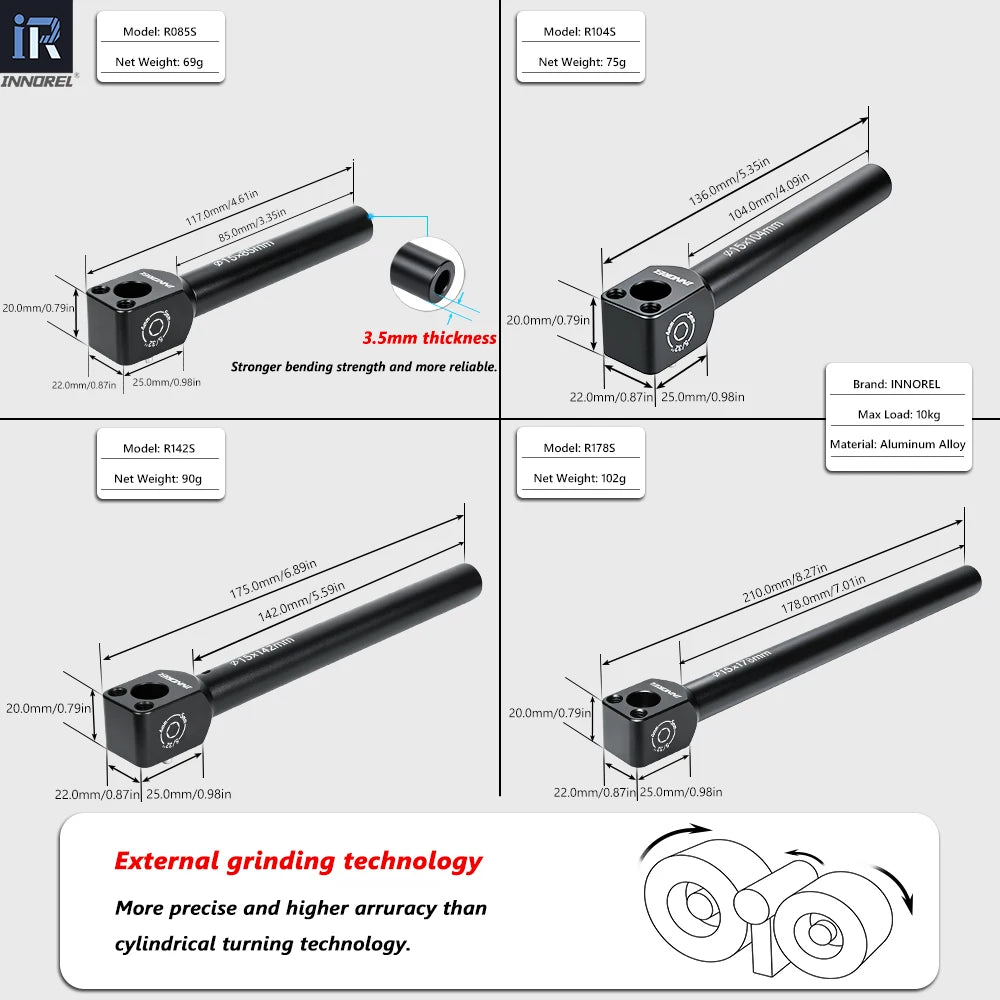 INNOREL R085S R104S R142M R178M 15mm Follow Focus Rod