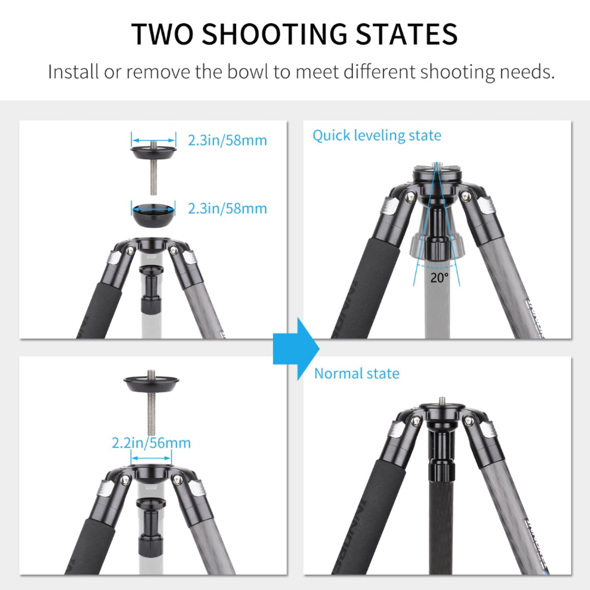 professional carbon fiber tripod legs stand lightweight tripod tall tripod best travel tripod ultra stable camera tripod stand for dslr camcorder Travel Tripod Reliable Stability