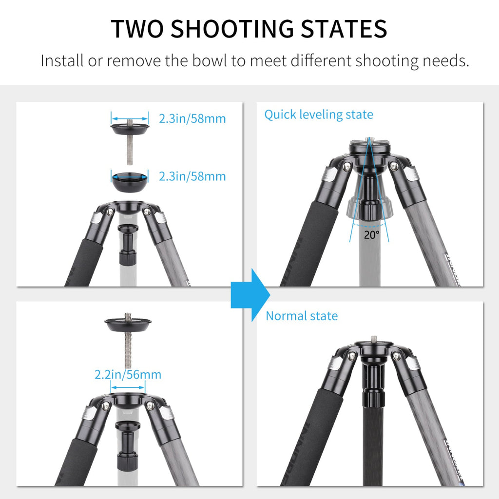 professional carbon fiber tripod legs stand lightweight tripod tall tripod best travel tripod ultra stable camera tripod stand for dslr camcorder Travel Tripod Reliable Stability