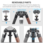 INNOREL ST344C has removable mounting pan 75mm adapter that can adjust small angles