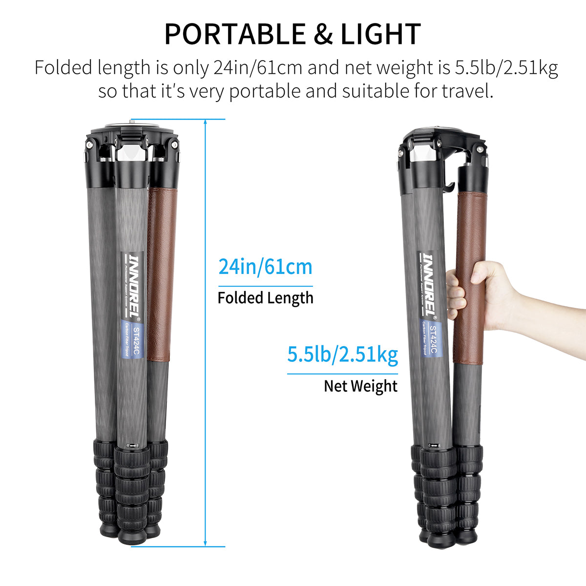 INNOREL ST424C stability in an ultra compact portable size