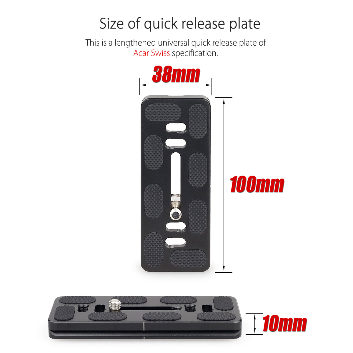 INNOREL CH5 Size of quick release plate