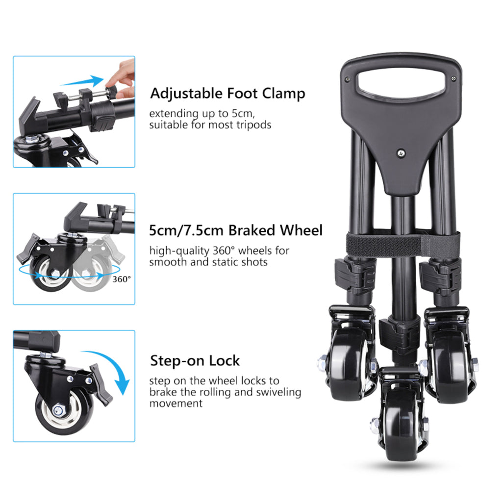 TD1L just line up each tripod foot and twist the thumb screws to tighten each clamp. 