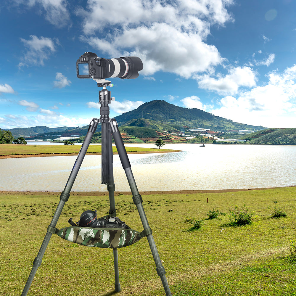 TS40M stone bag attached to tripod for extra weight improves stability during long exposure photography outdoor shooting shooting landscape photography