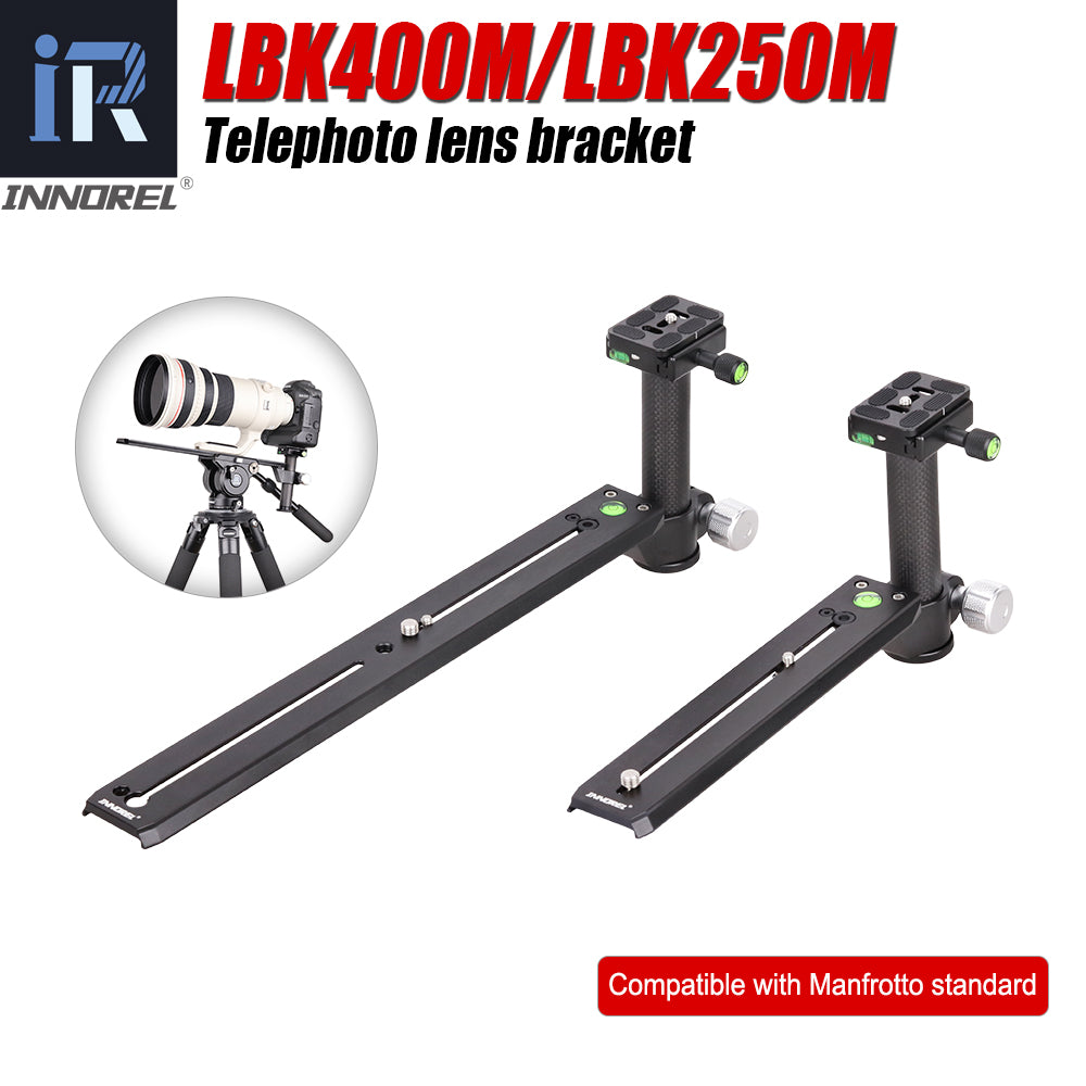 LBK250M/LBK400M Telephoto Long-Focus Lens Bracket Clamping Pillar Camera Support Holder Nodal Slide Plate For Hydraulic Manfrotto Tripod Head