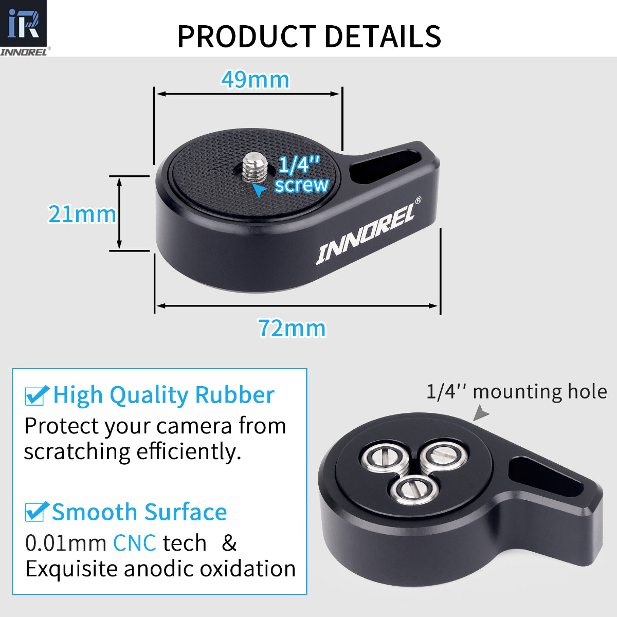 Plaque de fixation rapide Top Speed-INNOREL TS9