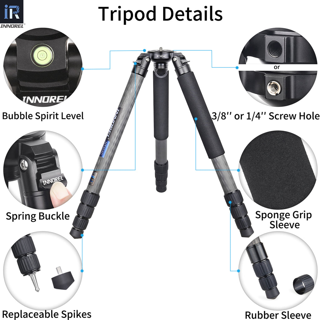 Used Carbon Fiber Heavy Duty Tripod INNOREL NT404C(Only Europe has inventory)