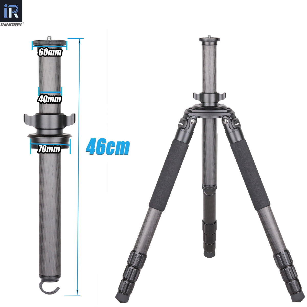 Used INNOREL ER40C Carbon Fiber Tripod Center Column (Only Europe has inventory)