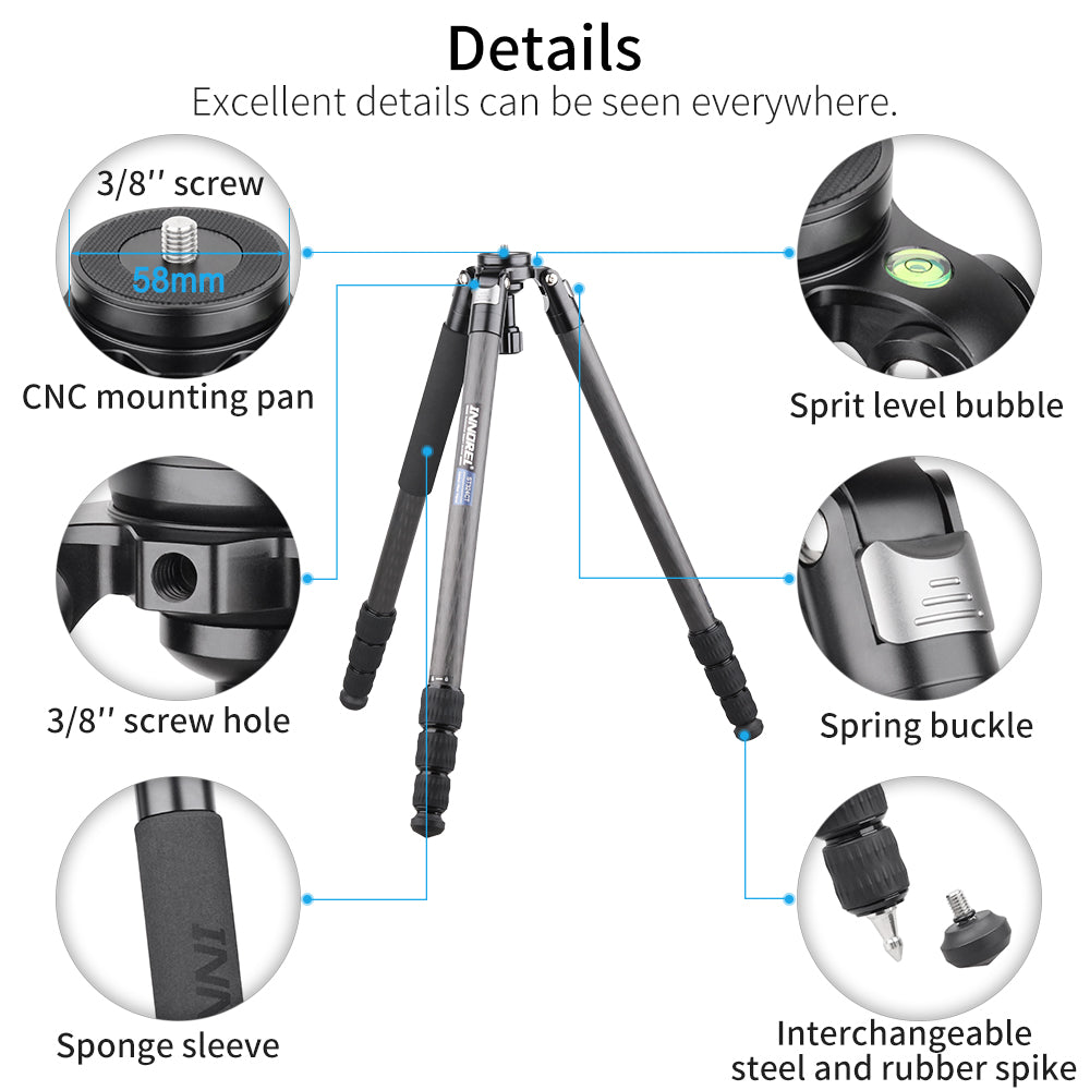 Used INNOREL ST324CF Carbon Fiber Bowl Tripod