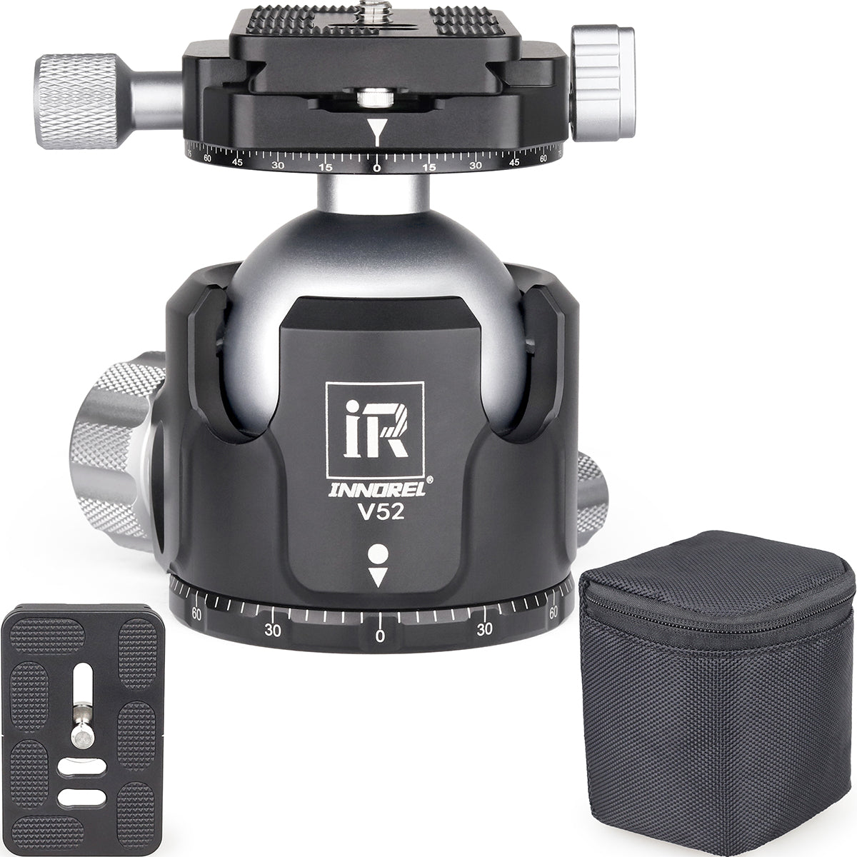 Camera ball head with INNOREL branding on a white background