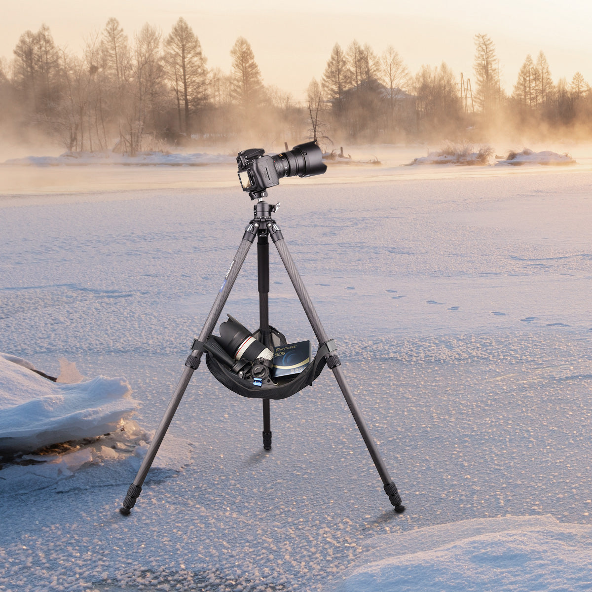 INNOREL CT284C Compact Carbon Fiber Tripod with Stone Bag