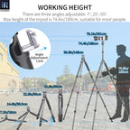 INNOREL KT324C extended to full height showing maximum working height