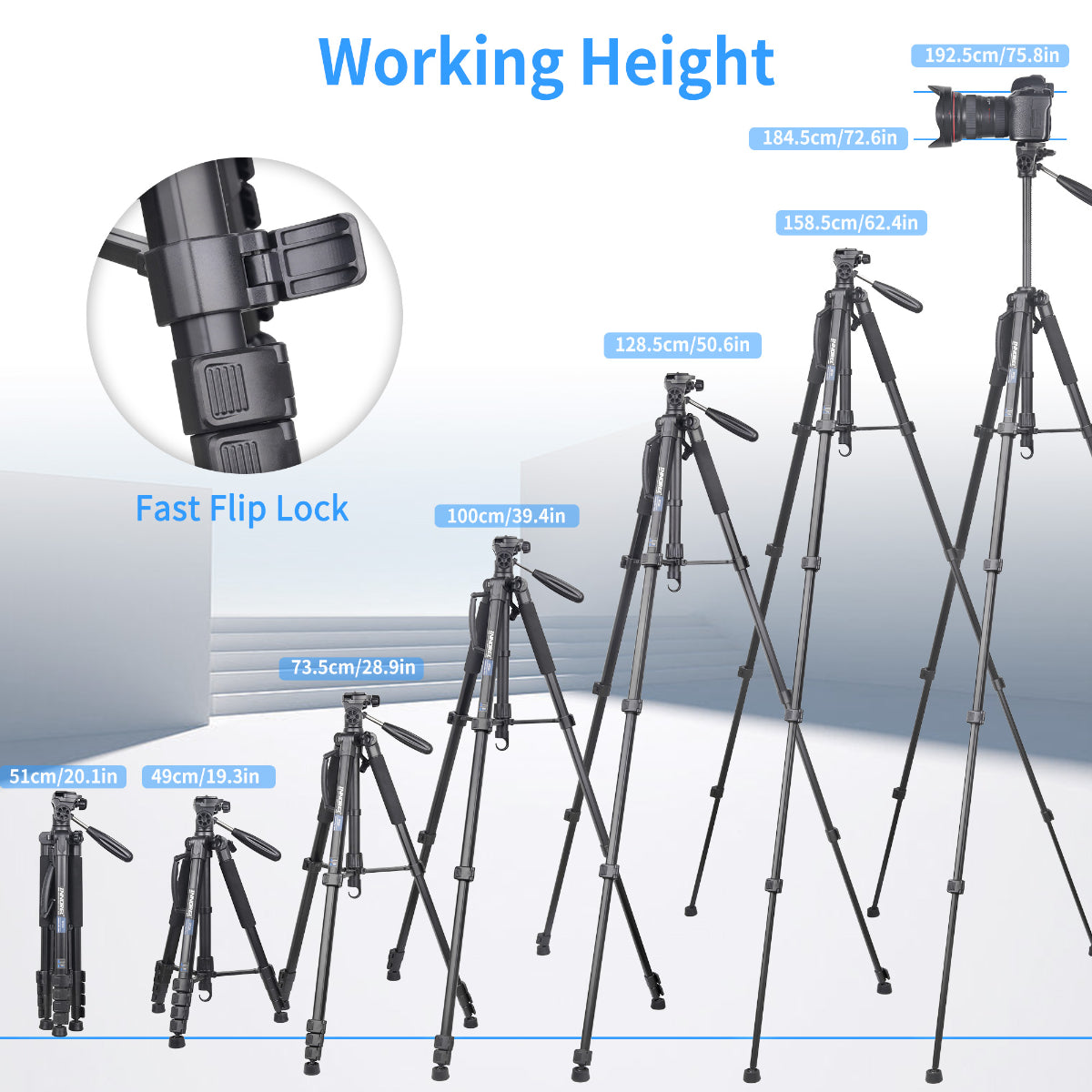 Travel Aluminum Camera Tripod INNOREL RT20