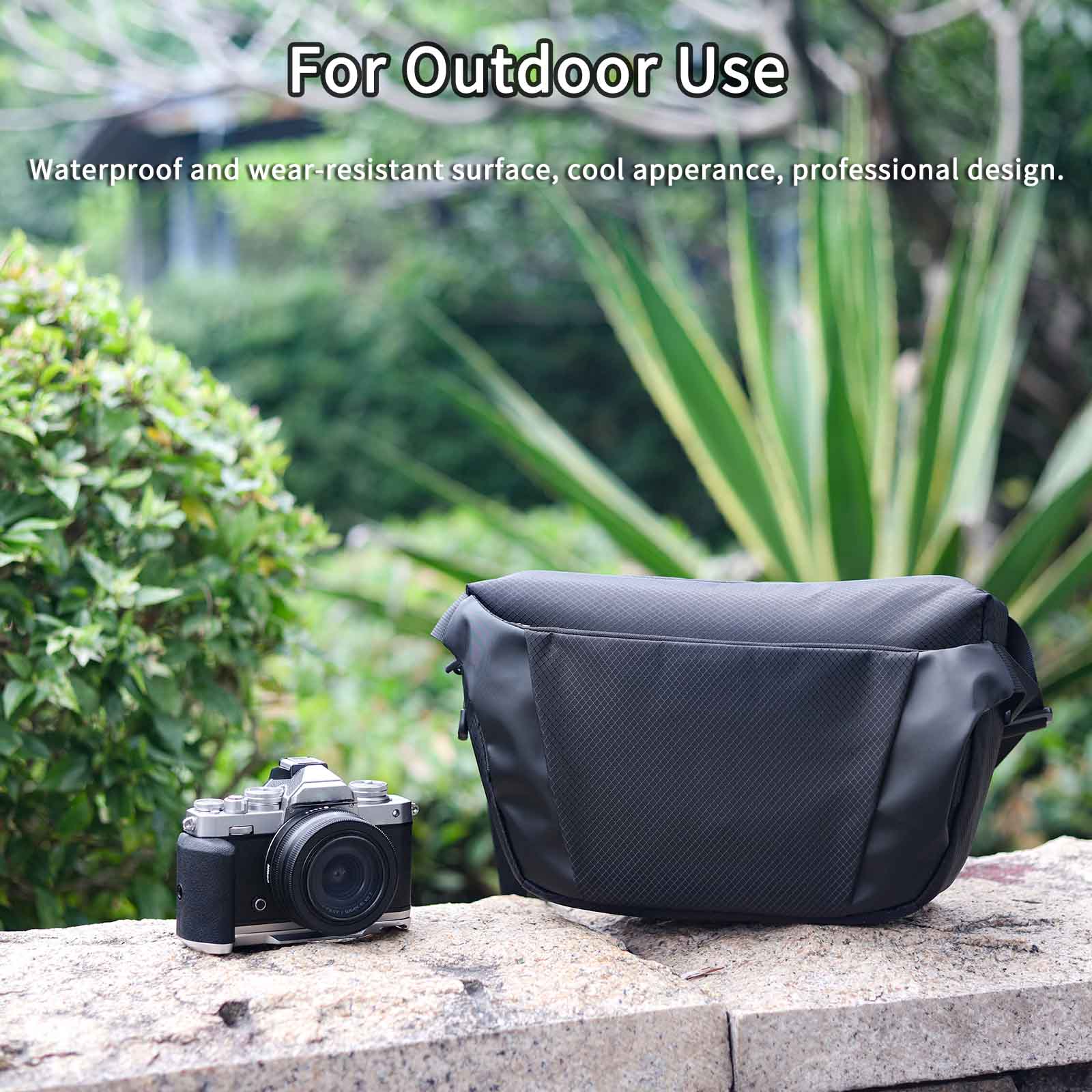 INNOREL CB0621 DSLR Travel Waterproof Camera Sling Bag(Only Canada has inventory)