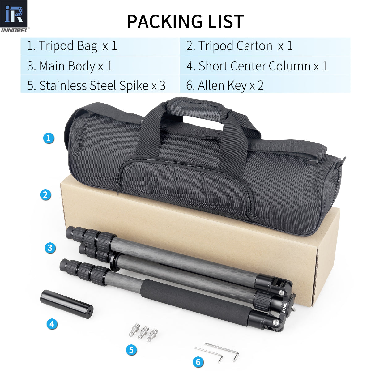 Carbon Fiber Tripod INNOREL NT75C