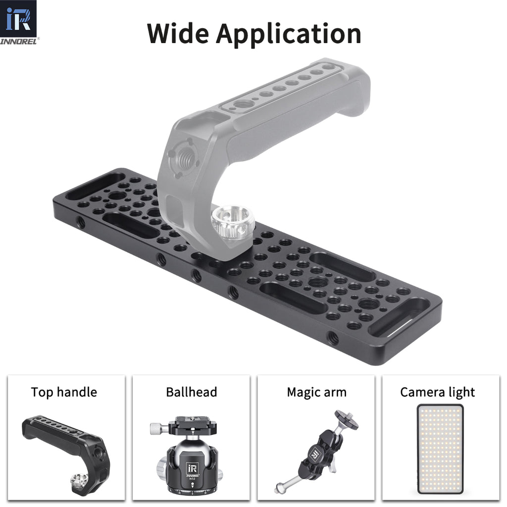 INNOREL CP2005 cheese plate compatible with top handle ballhead magic arm camera light