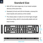 INNOREL CP2005 cheese plate standard size include length 20cm width 5cm and can install multiple devices
