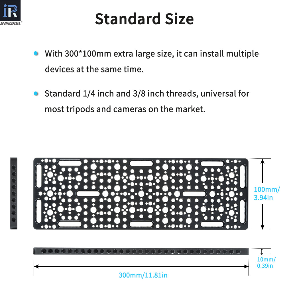 INNOREL cheese plate CP3010 extra large size 300*10Omm which
can install multipl devices