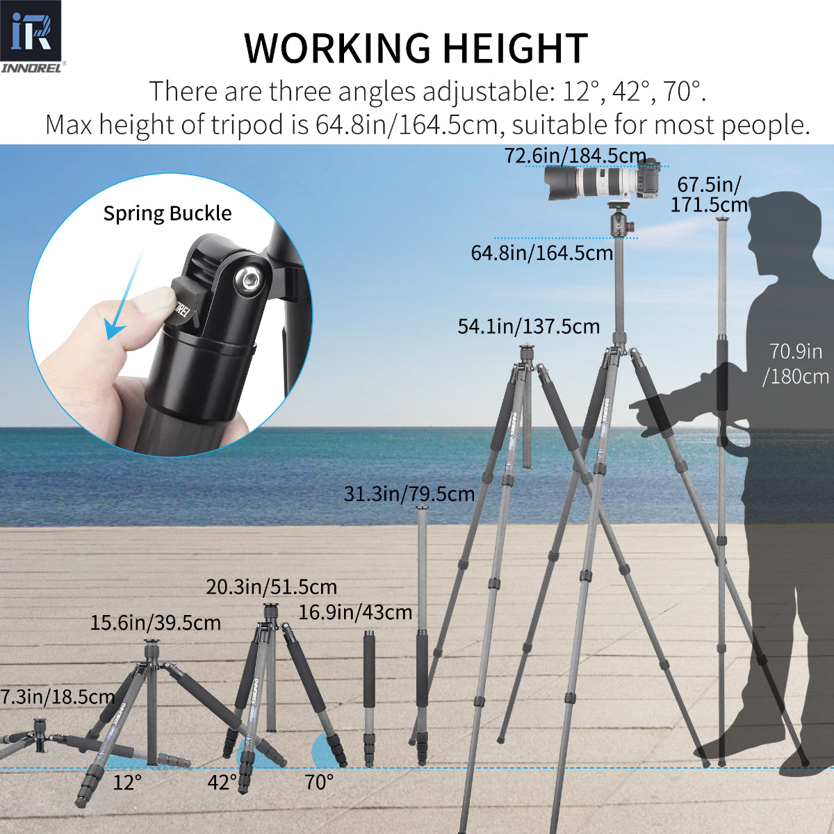 Carbon Fiber Tripod INNOREL NT75C