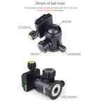 36mm B36 ballhead with arca swiss quick release plate