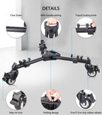 TD1S with 5cm big rubber wheels handle setting step-on lock