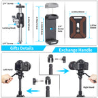 INNOREL F10 Mini Pan Metal Camera Tripod Fluid Head Part Dimensions