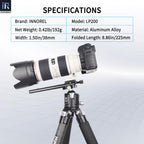 INNOREL LP200 aluminum alloy quick release plate width 38mm folded length 225mm net weight 192g