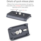 manfrotto quick release plate with 1/4" and 3/8" screw