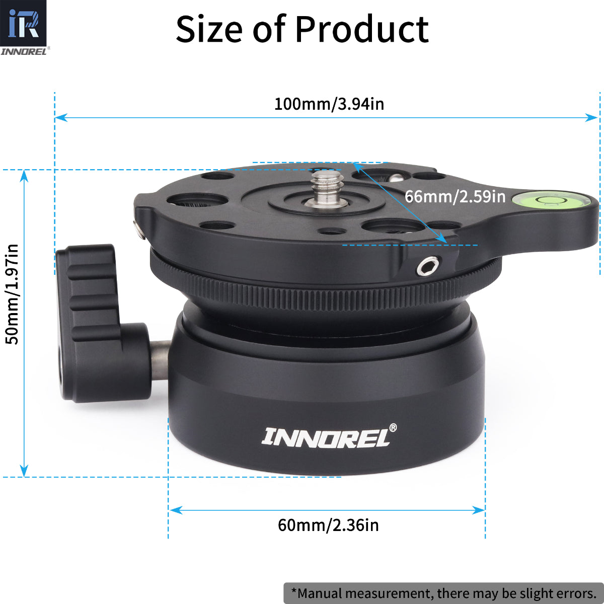 INNOREL Univeral Tripod Leveling Base LB60